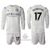 Maglia da Calcio a Maniche Lunghe Manchester City Kevin De Bruyne 17 Trasferta 2021-22 per Bambino